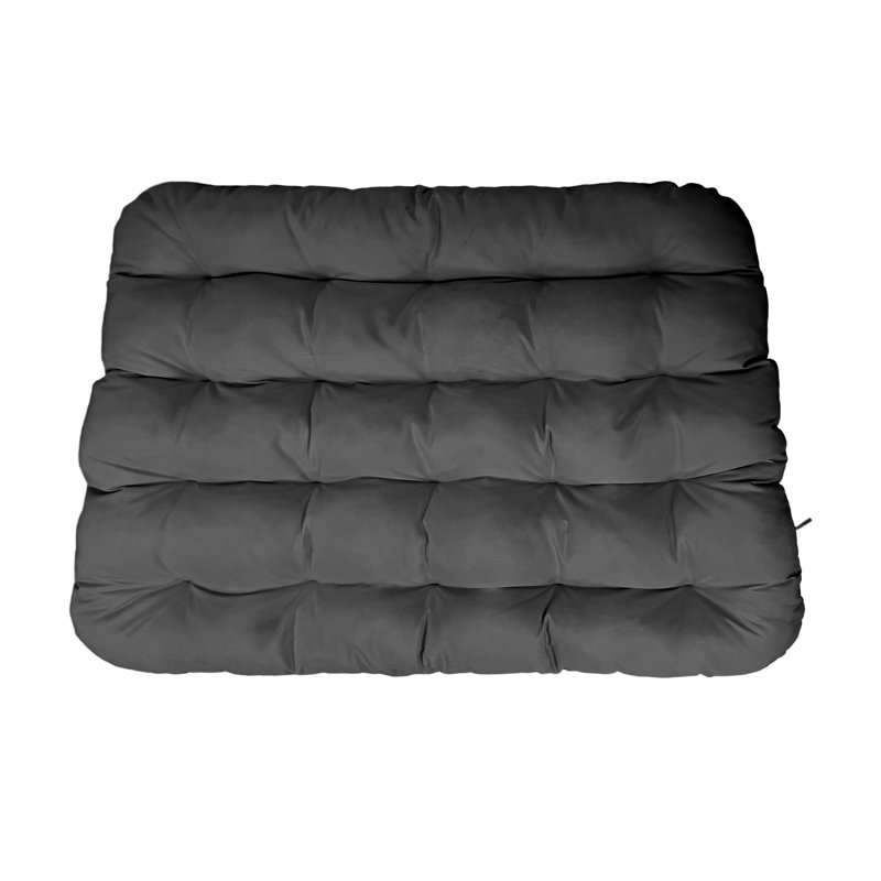 Outdoor Double Lounge Chair Cushion with Cushion Cover, Gray, Dark Gray