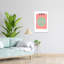 Aries Zodiac Symbol Abstract Geometric Minimalist Spring Wall Art Print - Print-135425984