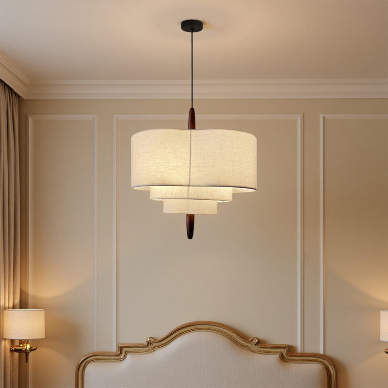 Plafonnier en tissu Creative, H 59,06 po x l 22,83 po x P 22,83 po