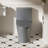 1.1/1.60 Gpf Dual-Flush One Piece Toilet, Button On Tank Top S-Trap, Water-Saving Elongated Comfort Height Floor Mounted, Soft Closing Seat,1000 Gram Map Flushing Score Toilet-113461312