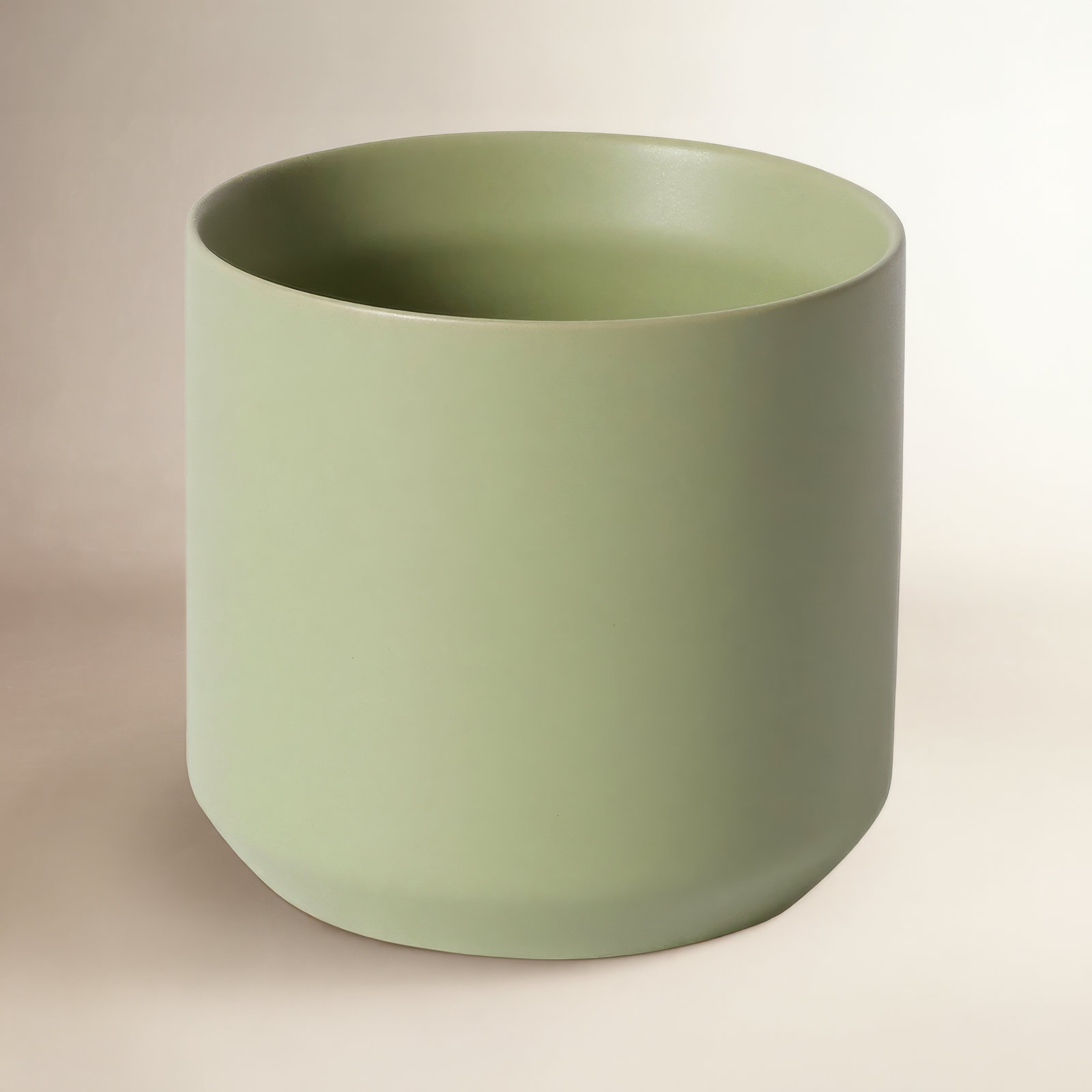 Parsons Handmade Ceramic Pot Planter, 9" H x 8.5" W x 8.5" D, Green