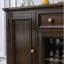 Buffet rétro en bois massif