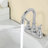Bathroom Faucet Chrome With Pop-Up Drain & Supply Hoses 2-Handle 360 Degree High Arc Swivel Spout Centerset 4 Inch Vanity Sink Faucet-118610650