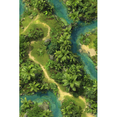 Papier peint paysage tropical