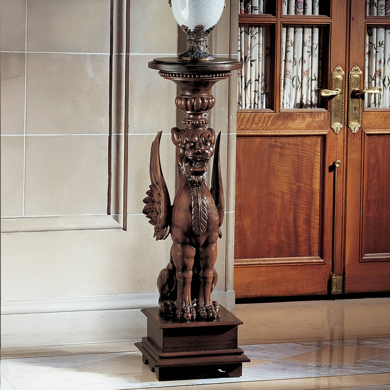 English Griffin Pedestal Plant Stand