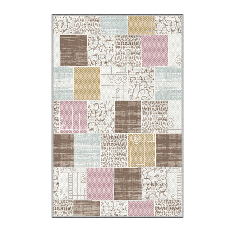 Stylish Hall Carpet (39.4 x 78.7 inches), 100% Polyester, 0.3 in Pile Height | Antibacterial, Non-Slip Underside, Machine Washable | 3D Digital Printed Design, Durable & Soft for Home Décor