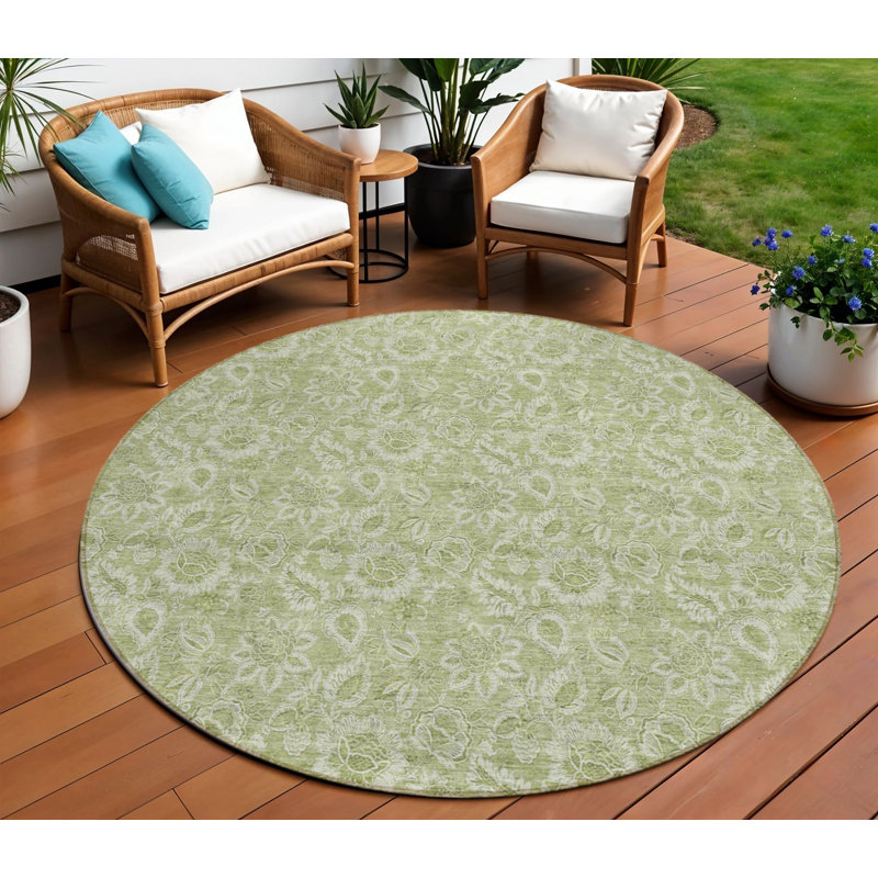 Tapis d'intérieur rond 8 pi