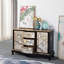 Vintage Painted Storage Cabinet Accent Cabinet