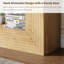 Table console de 55 po, canapé de ferme à 2 niveaux avec rangement derrière le canapé, table d'entrée étroite pour salon, couloir, entrée, vestibule, naturel