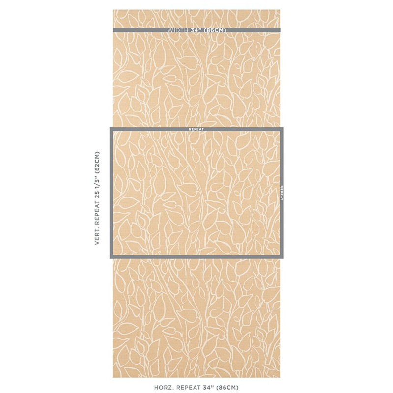 Solandra Vine Sisal Wallpaper, Straw