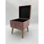 Bourquin 33Cm Velvet Square Footstool-1052378196