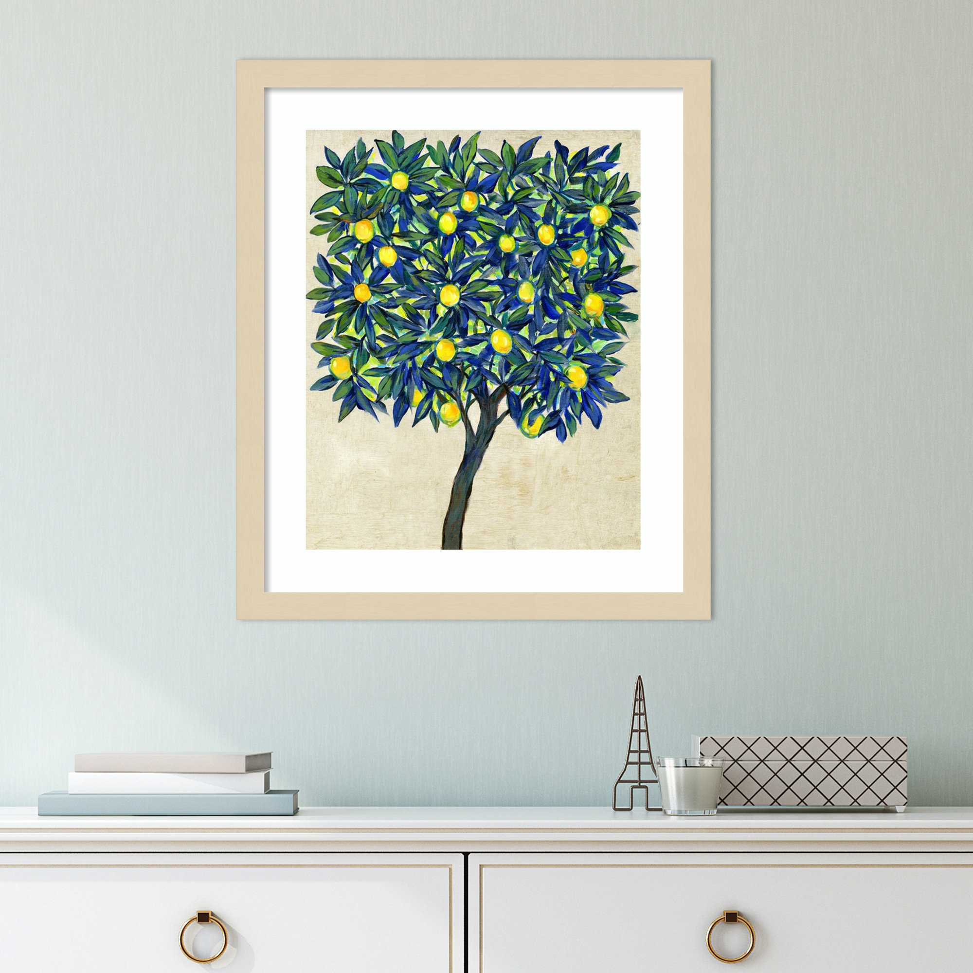 Lemon Tree Composition II by Tim Otoole, Brown, 18.25" H x 15.38" W x 0.88" D