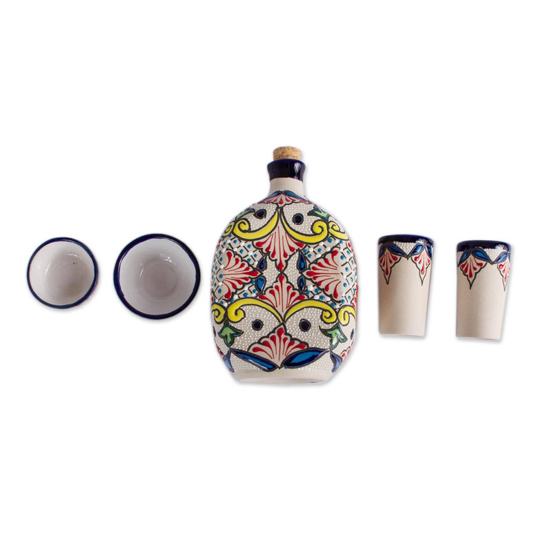 Ceramic 5 - Piece Beverage Dispenser Set