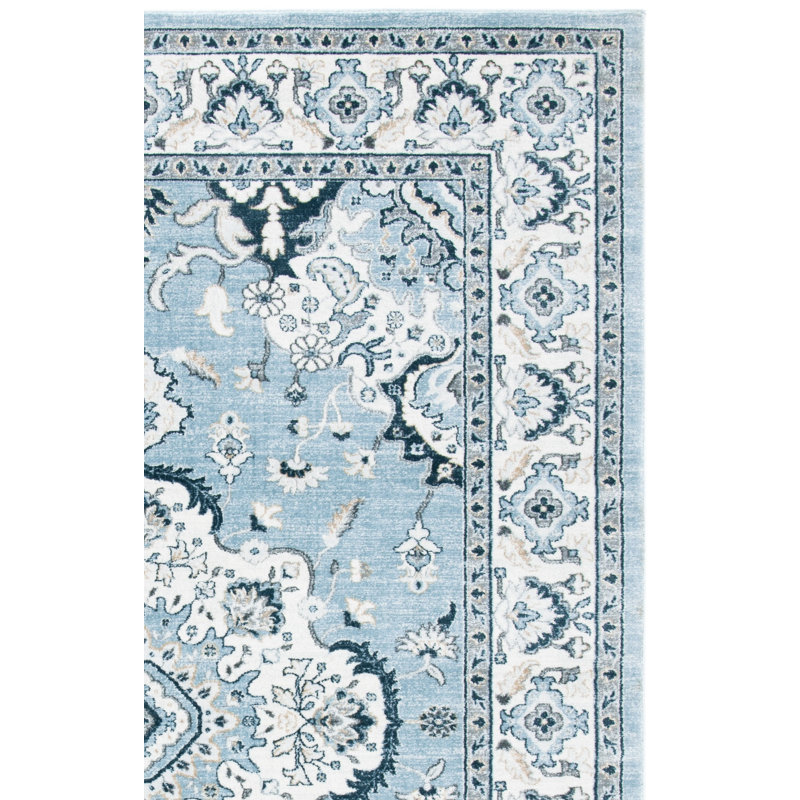 Aayansh Performance Oriental Rug, Square 6'7"