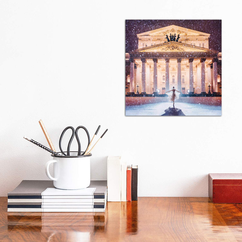 «Bolshoi Theatre», reproduction sur toile flottante, H 12 po x l 12 po x P 1,5 po, Toile avec cadre noir