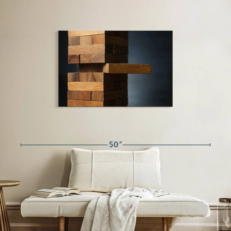 Senne Jenga Game, H 24 po x l 36 po