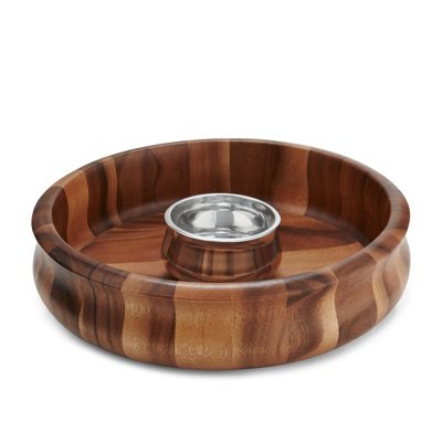 Nambe Nara Chip & Dip 13 po