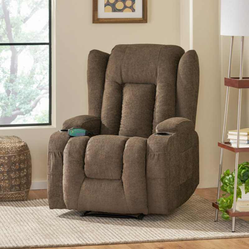 Fauteuil inclinable massant, Brun