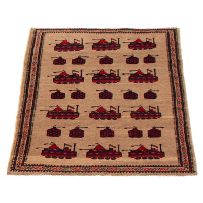 Tapis brun clair Saim 3 pi 0 po x 4 pi 6 po Saim