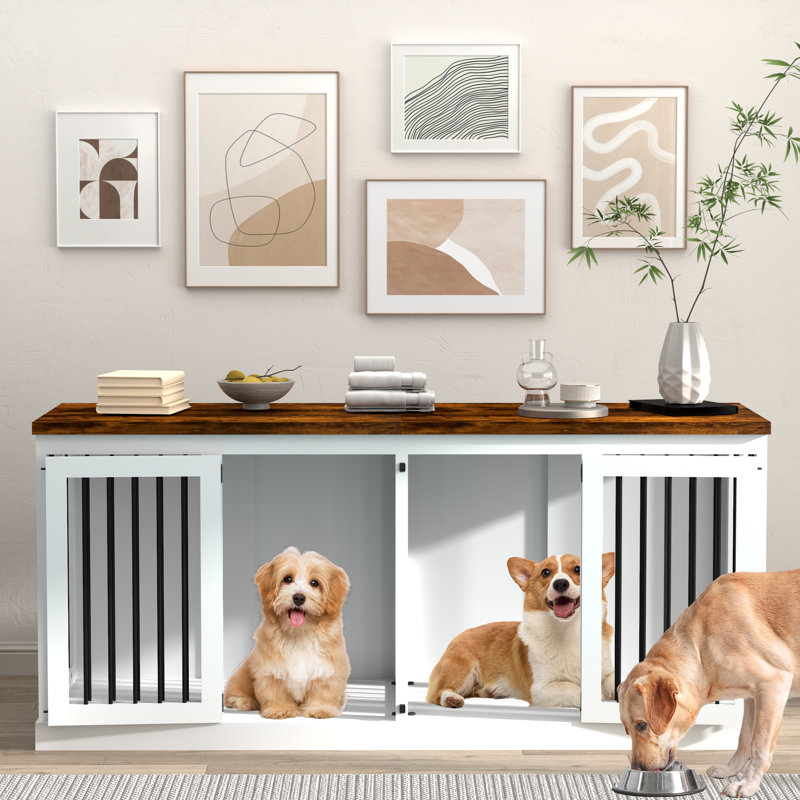 Meuble de rangement pour chien 70,9 po