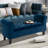 Button-Tufted Storage Ottoman Bench