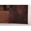 Tapis en cuir de vache brun patchwork 8 pi 1 po x 10 pi 0 po