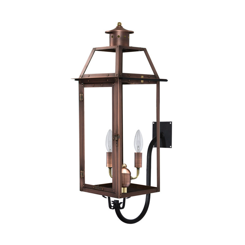 Beinville Outdoor Wall Lantern, 21" H x 9" W x 10.5" D