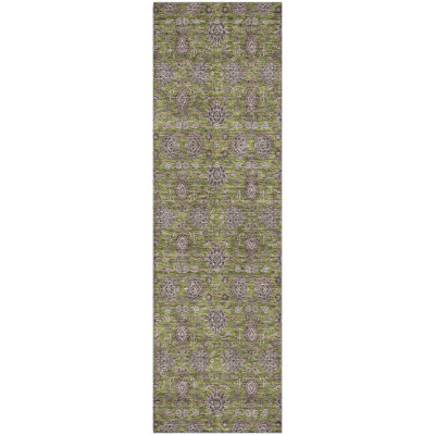 Premium Machine Washable Prisco Olive Rug