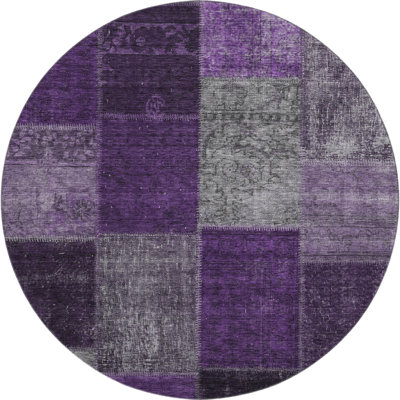 Premium Machine Washable Prisco Eggplant Rug
