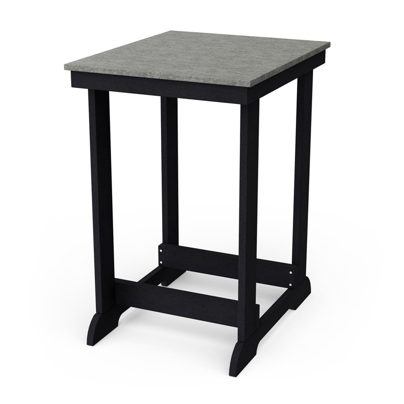 Table de comptoir Heritage, Gris foncé / Noir