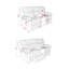 Causeuse inclinable Bruni