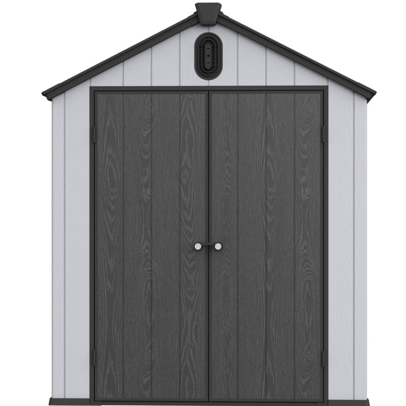 6X8ft Backyard Shed For Tools - Waterproof & Spacious 6*8Ft Plastic Tool Room