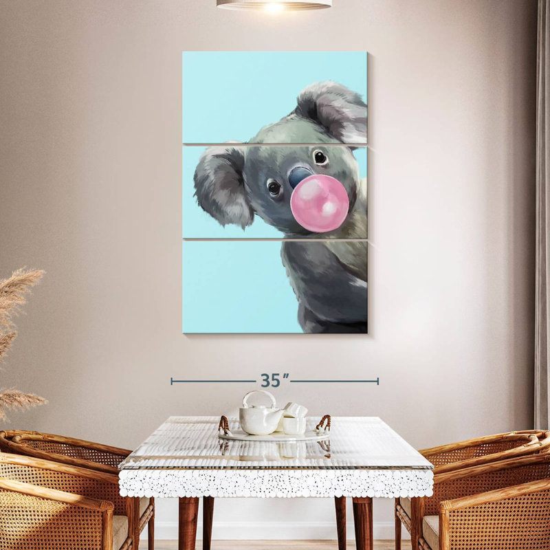 Ketti Koala Bubble Gum II, 65" H x 42" W