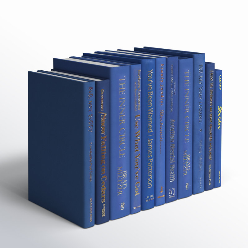 Decorative Books - Blue Jay Book Bundle - 1 Foot of Blue Books
