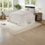 Ensembles de literie confortables et réversibles en coton crème pour des chambres confortables