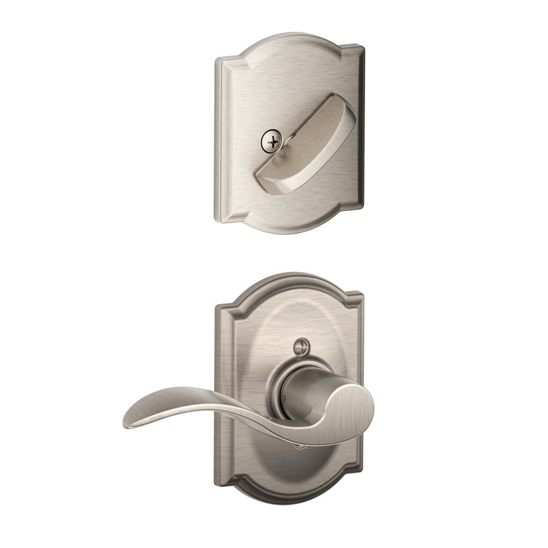 Accent Interior Lever Set, Left, Satin Nickel