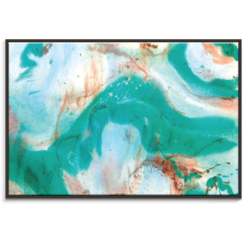 Want To Go To Wategos by Olivia Collins - Painting on Canvas, 51cm H x 76cm W, Black