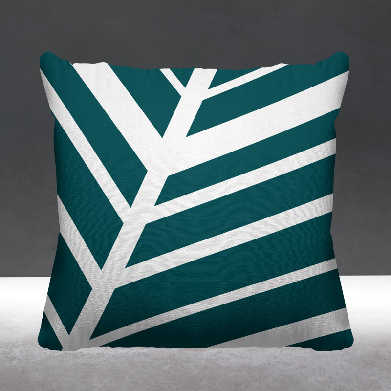 Coussin décoratif intérieur / extérieur Sanford, L 15 po x H 15 po, Vert