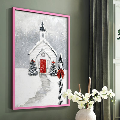 «Soft Silent Night», reproduction encadrée - bois massif