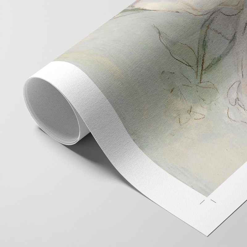 «Moonlit Climbing Roses I», reproduction de toile seulement - non encadrée, H 27 po x l 18 po