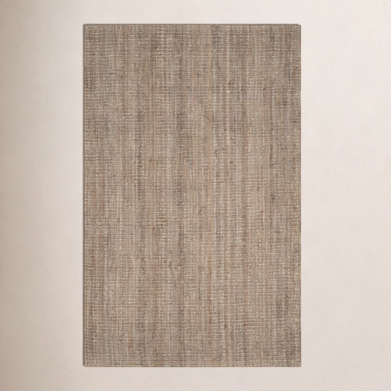 Tapis en jute naturel/gris Alda, Rectangle 6 pi x 9 pi