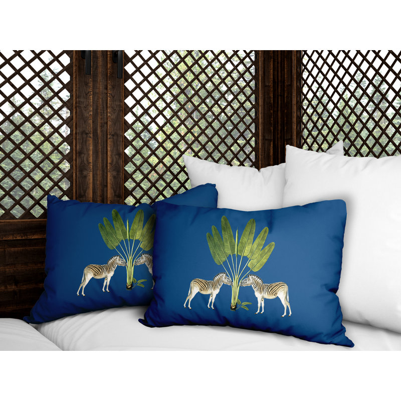 Housse et insert de coussin carré intérieur / extérieur , Turquoise, L 20 po x H 14 po