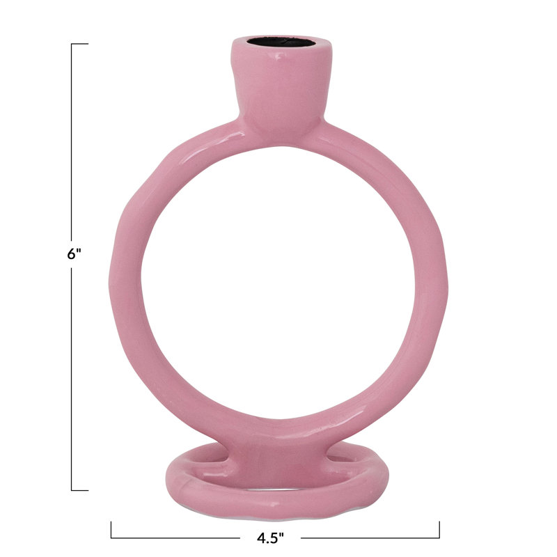 Enameled Aluminum Circle Taper Holder