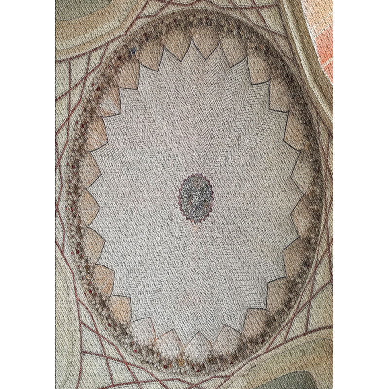 Tapis de zone verte à motif, Rectangle 4 pi x 6 pi