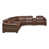 Simili cuir brun foncé est en rupture de stock