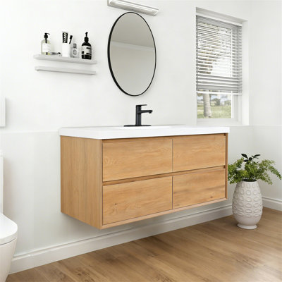 Ensemble de meuble-lavabo mural 48 po