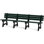  Banc de parc de 8 pieds en bois de charbon Aspen - Bois 100% recyclé durable | Siège d'extérieur résistant aux intempéries, écologique et confortable pour les parcs, les jardins et les patios (vert)