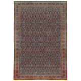Hand-Knotted High-Quality Brown and blue Area Rug