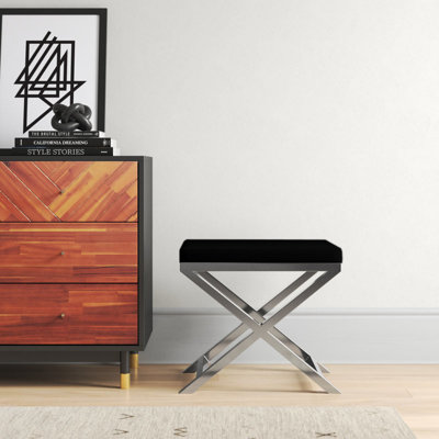 Andriesse Solid Wood Accent Stool