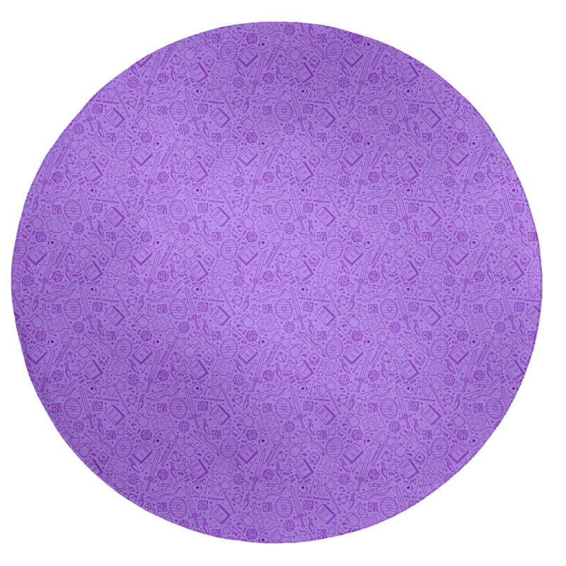 Chenille Indoor Rug, Round 5'